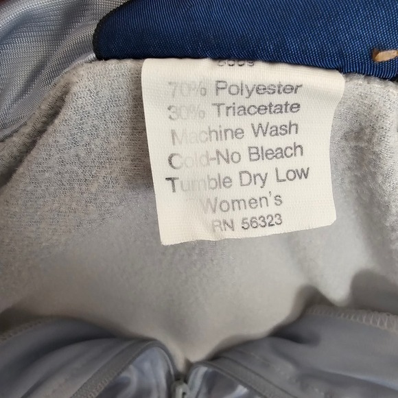 Vintage 80's Nike Track Jacket Womens Size Large Grey Red Full Zip Up Retro - Picture 10 of 10